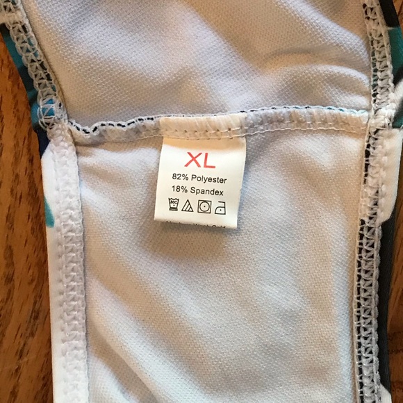 NWT Zaful White & Green Tropical Swimsuit Set (XL) - Picture 14 of 16